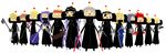  6+boys axel_(kingdom_hearts) black_coat_(kingdom_hearts) demyx dual_wielding everyone holding katamari_damacy keyblade kingdom_hearts larxene lexaeus luxord maiki_(artist) marluxia multiple_boys organization_xiii parody roxas saix vexen xaldin xemnas xigbar zexion 