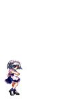  animated animated_gif izayoi_sakuya kicking lowres maid monokuro_sai pixel_art solo touhou transparent_background 