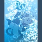  bad_id bad_pixiv_id bare_shoulders blade_(galaxist) blue bubble demon_tail demon_wings elbow_gloves gloves legs_up navel original pillarboxed pointy_ears solo tail thighhighs twintails underwater wet wet_clothes wings 