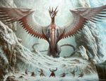  dragon feathers filip_burburan ice magic_the_gathering martial_arts wings 