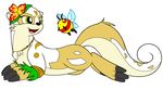  ambiguous_gender arthropod bee flower flower_in_hair insect lutari lying mammal necklace neopets plant tropical unknown_artist 