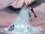  dragon feathers ice kev_walker magic_the_gathering ojutai wings 
