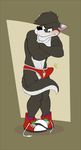  anthro bulge canine clothing crisp_the_wolf erection male mammal penis shoes solo tenderule34 underwear wolf 