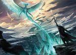  dragon feathers magic_the_gathering planeswalker raymond_swanland snow sorin sword ugin vampire weapon wings 