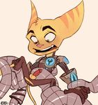  anthro balls butt clothed clothing crazedg erection fur gloves lombax looking_down male open_mouth pants penis ratchet ratchet_and_clank sharp_teeth shirt solo spread_legs spreading teeth tongue torn_clothing video_games 