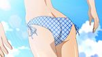  animated animated_gif ass ass_shake bikini butt_crack cloud clouds furukawa_keiko shinryaku!_ikamusume side-tie_bikini spanking swimsuit 