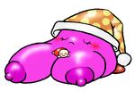  breasts cute hat kirby kirby_(series) milktimeforme minny monster monster_breasts monster_tits monstrous nintendo noddy sleeping video_games 