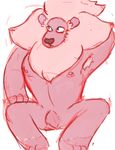  armpit_hair armpits feline lion lion_(steven_universe) lupinrager mammal muscles nipples pecs solo 