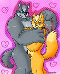  canine collar duo fox fox_mccloud hug love male male/male mammal muscles nintendo pecs schwarzfox slave star_fox video_games wolf wolf_o&#039;donnell 