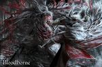  bad_id bad_pixiv_id battle bloodborne cape cleric_beast copyright_name hunter_(bloodborne) mobius_(suicideloli) monster 