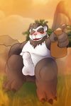  alcohol balls beverage blush bottle chubby cute_fangs dripping drunk erection humanoid_penis mabit male musclegut nude open_mouth outside pandaren partially_retracted_foreskin penis precum reaching_toward_viewer reclining sitting solo uncut video_games warcraft world_of_warcraft 