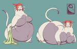  alien cat cute feline mammal meow_(space_dandy) midsummernightsdream moobs nude obese overweight round space_dandy 