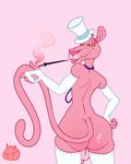  balls big_butt butt cigarette feline girly gloves hat male mammal necklace panther penis pink_panther ryarik solo top_hat wide_hips 