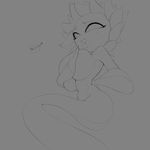  2015 anthro big_breasts breasts conker&#039;s_bad_furday female flower huge_breasts navel nude plant solo sunflower theboogie under_boob 