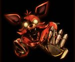  animatronic blood canine five_nights_at_freddy&#039;s fox foxy_(fnaf) glowing glowing_eyes hook machine male mammal mechanical renciel robot yellow_eyes 