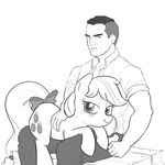  2015 applejack_(mlp) cute earth_pony equine female feral friendship_is_magic horse human male mammal my_little_pony pony smile txlegionnaire 