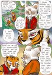  anthro better_late_than_never comic daigaijin english_text feline female kung_fu_panda male mammal master_tigress shifu text tiger 