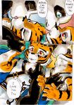  anthro bear better_late_than_never comic daigaijin english_text feline female kissing kung_fu_panda male mammal master_tigress panda po text tiger 
