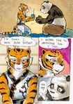  anthro bear better_late_than_never comic daigaijin english_text feline female kung_fu_panda male mammal master_tigress panda po text tiger 