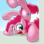  behind-space blue_eyes blush earth_pony equine female feral friendship_is_magic hair horse long_hair mammal my_little_pony open_mouth pink_hair pinkie_pie_(mlp) pony solo tongue 