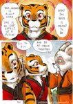  anthro better_late_than_never comic daigaijin english_text feline female kung_fu_panda male mammal master_tigress shifu text tiger 