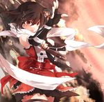  bangs brown_eyes brown_hair downscaled elbow_gloves gloves hair_ornament holding holding_torpedo kantai_collection md5_mismatch miwano_ragu red_eyes remodel_(kantai_collection) resized scarf school_uniform sendai_(kantai_collection) serafuku short_hair skirt smoke solo torpedo two_side_up 