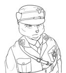  belt black_and_white ernst_roehm furgonomics iron_cross male monochrome nazi ricedawg solo uniform unknown_species 