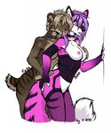  2015 anthro canine duo f-r95 fangs female fox mammal sabertooth 