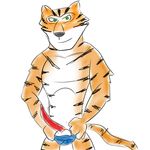  anthro character_from_animated_feature_film feline innocentsin madagascar male mammal penis solo tiger vitaly_the_tiger 