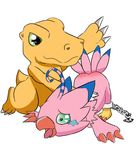  agumon avian bandai bdsm bird biyomon bondage bound digimon dinosaur female male spanking spanking649 