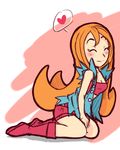  mona mona_(warioware) nintendo orange_hair wario_ware warioware 