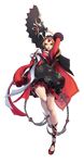  alternate_costume braid brown_hair chaos_online edelyn fan folding_fan full_body highres long_hair looking_at_viewer love_cacao official_art red_eyes solo transparent_background twin_braids very_long_hair 