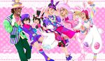  2girls 4boys animal_ears big_hero_6 brothers bunny_ears cap dark_skin disney easter easter_egg fred_(big_hero_6) glasses gogo_tomago hat high_heels hiro_hamada honey_lemon marvel multiple_boys multiple_girls siblings tadashi_hamada top_hat wasabi-no-ginger 