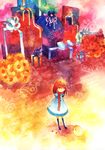  bad_id bad_pixiv_id child doll dress gift muxiaying original red_eyes red_hair scarf solo thighhighs 