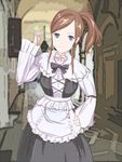  blue_eyes bow bow_tie bowtie long_hair maid purslane ramona_linton red_hair redhead senjou_no_valkyria senjou_no_valkyria_1 side_ponytail 