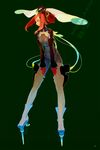  gloves high_heels highres iwamoto_zerogo original red_hair science_fiction shoes solo thighhighs 