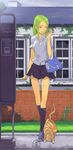  cat legs original pointy_ears school_uniform skirt solo toro_(konirio) 