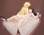  2girls animal_ears ass bdsm black_hair blake_belladonna bondage bound cat_ears femdom highres moonexplorers multiple_girls rwby yang_xiao_long yuri 