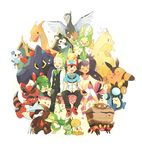  2boys :3 antennae armor axew baseball_cap beak bird black_eyes black_gloves black_hair black_pants blue_eyes blush boldore boulder bow bowtie brown_shoes charizard clam claws collar crossed_arms crustle crying dark_skin dent_(pokemon) dragonite ears edited emolga excadrill eyes_closed fangs female fingerless_gloves flower flying formal gloves green_eyes green_fur green_hair grey_eyes hand_holding happy hat heart highres hood hoodie horn iris_(pokemon) krookodile leaf leavanny leaves leggings long_hair male mei_(maysroom) multiple_boys nintendo open_mouth orange_fur oshawott palpitoad pansage pants petals pignite pikachu pink_shoes pink_skirt pocket pokemon pokemon_(anime) pokemon_(game) pokemon_bw ponytail purple_hair red_eyes red_hat red_shoes ribbon rock satoshi_(pokemon) scraggy seed serious shell shirt shoes shy simple_background sitting skirt sleeves smile sneakers snivy stunfisk sunglasses tail tears thumbs_up tongue unfezant very_long_hair vest vines white_background white_hat white_shirt wings wink yellow_eyes 