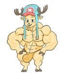  animated big_muscles bulge cervine clothing looking_at_viewer male mammal monstrouswerecat muscles one_piece reindeer semi-nude speedo swimsuit swinging tony_tony_chopper 
