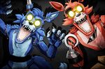  animatronic black_nose canine eye_patch eyewear fan_character five_nights_at_freddy&#039;s fox foxy_(fnaf) foxyofthepiratecove glowing glowing_eyes hook kotiyo machine male mammal mechanical robot teeth yellow_eyes 