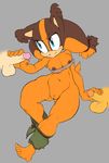  2015 anthro argento badger balls breasts cleavage clothed clothing disembodied_penis duo_focus erection female group handjob male male/female mammal mustelid nipples penis pussy sega sex sonic_(series) sonic_boom sticks_the_jungle_badger 
