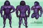  abs anthro balls biceps big_muscles bulk butt erection feline fur humanoid korzair_lion lion male mammal mane model_sheet musclegod124 muscles nipples pecs penis pose solo standing toned 