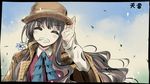  artist_name closed_eyes hat highres kantai_collection naganami_(kantai_collection) smile solo tenrai traditional_media 