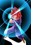  dragon_ball dragonball_z kamehameha red_eyes red_hair son_gohan spiked_hair super_saiyan_god 