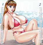  bikini breasts d_lovers gigantic_breasts huge_breasts looking_at_viewer nishimaki_tohru swimsuit 