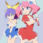  bad_id bad_pixiv_id bare_shoulders blue_eyes blue_hair bow bracelet_girls dress fan green_eyes hair_bow harisen hiiragi_yuzu multicolored_hair multiple_girls pink_hair ponytail serena_(yuu-gi-ou_arc-v) shiunga315 short_twintails twintails two-tone_hair yuu-gi-ou yuu-gi-ou_arc-v 