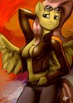  2015 alexart1275 anthro anthrofied breasts equine female friendship_is_magic hair mammal my_little_pony pegasus solo wings 