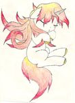  2014 colored_pencil_(artwork) equine fan_character female fire_hell general: horn horse mammal multikolored_hair nyu(lurabbl) pony solo traditional_media_(artwork) unicorn 