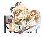  blonde_hair chibi eyepatch gloves heco_(mama) little_noah long_hair noah_(little_noah) solo thighhighs 